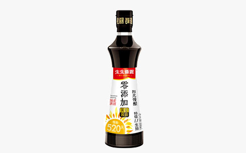 生生醬園零添加黃豆醬油500ml